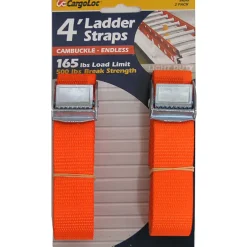 Cargoloc 84049 4' Orange Cambuckle Endless Ladder Straps