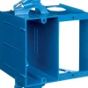 Carlon 20.5 cu in Rectangle PVC 2 gang Outlet Box Blue