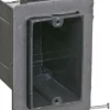 Carlon 22-1/2 cu in Rectangle Plastic 1 gang Electrical Box Black