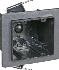 Carlon 36 cu in Rectangle Plastic 2 gang Electrical Box Black