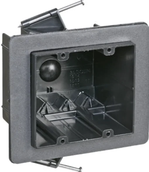 Carlon 36 cu in Rectangle Plastic 2 gang Electrical Box Black
