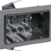 Carlon 54 cu in Rectangle Plastic 3 gang Electrical Box Black