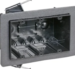 Carlon 54 cu in Rectangle Plastic 3 gang Electrical Box Black