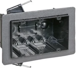 Carlon 54 cu in Rectangle Plastic 3 gang Electrical Box Black
