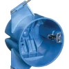 Carlon 20 cu in Round Polycarbonate 1 gang Electrical Box Blue
