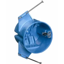 Carlon 20 cu in Round Polycarbonate 1 gang Electrical Box Blue