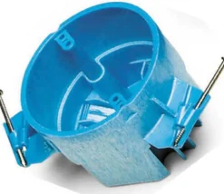 Carlon 25 cu in Round Thermoplastic 1 gang Electrical Box Blue