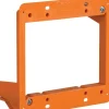 Carlon Rectangle PVC 2 gang Low Voltage Mounting Bracket Orange