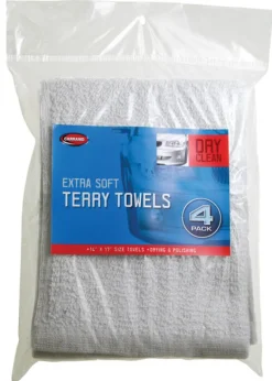 Carrand 17 in. L X 14 in. W Cotton Terry Towels 4 pk