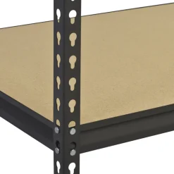 Casa Solutions Black Steel 5-Tier 1000 lbs. Capacity Shelving Unit 72 H x 36 W x 18 D in.