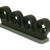 Casabella The Grook 3-1/4 in. H x 10 in. W x 2 in. D Black Plastic Add-On-Rack