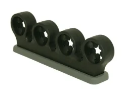 Casabella The Grook 3-1/4 in. H x 10 in. W x 2 in. D Black Plastic Add-On-Rack