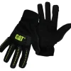 Cat Men's Indoor/Outdoor High Impact Utility Gloves Black/Green L 1 pair