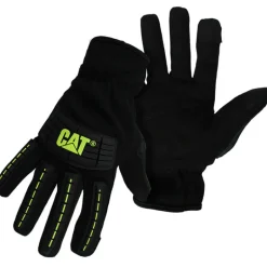Cat Men's Indoor/Outdoor High Impact Utility Gloves Black/Green L 1 pair