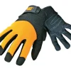 Cat Men's Indoor/Outdoor Padded Work Gloves Black/Yellow L 1 pair