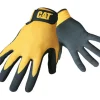 Cat Men's Indoor/Outdoor Palm Work Gloves Black/Yellow XL 1 pair