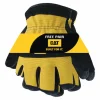 CAT Men's Palm Work Gloves Black/Yellow XL 2 pk