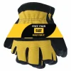 CAT Men's Palm Work Gloves Black/Yellow L 2 pair