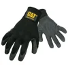 Caterpillar Black Latex Blend/Neoprene Dipped Men's Indoor/Outdoor Work Gloves Large (Pack of 12)
