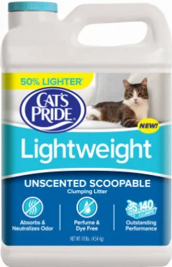 Cat's Pride No Scent Scoopable Cat Litter 10 lb
