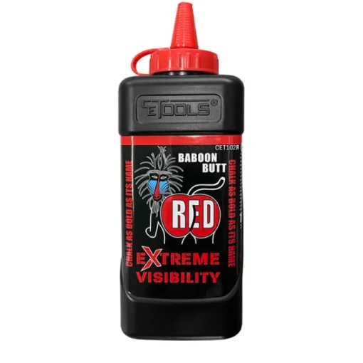 CE Tools 10 oz. Semi-Permanent Extreme Visibility Chalk Powder Red 1 pk