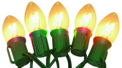 Celebrations Incandescent C9 Clear 25 ct String Christmas Lights 24 ft.