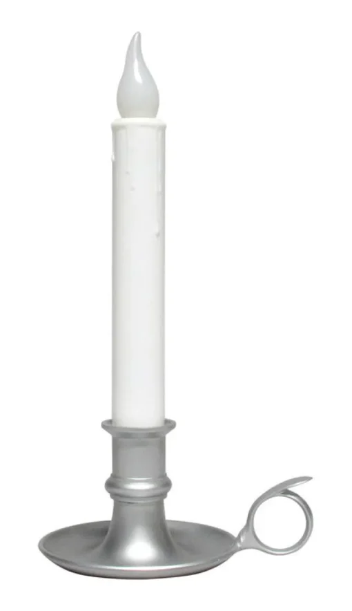 Celebrations Pewter No Scent Automatic Timer Candle