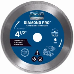 Century Drill & Tool Diamond Pro 4-1/2 in. D X 7/8 in. Continuous Rim Circular Saw Blade 1 pk