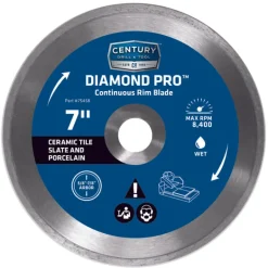 Century Drill & Tool Diamond Pro 7 in. D X 7/8 in. Steel Continuous Rim Diamond Saw Blade 1 pc
