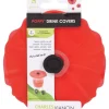 Charles Viancin 4 in. W Red Silicone Drink cover