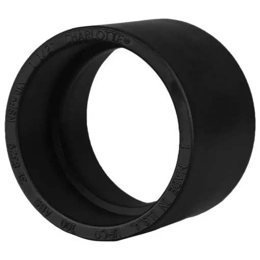 Charlotte Pipe 1-1/2 in. Hub X 1-1/2 in. D Hub ABS Coupling