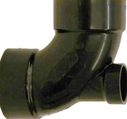 Charlotte Pipe 3 in. Hub X 3 in. D Hub ABS 90 Degree Elbow