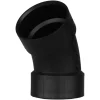 Charlotte Pipe 3 in. Hub X 3 in. D Hub ABS 45 Degree Elbow