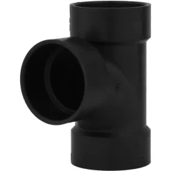 Charlotte Pipe 3 in. Hub X 3 in. D Hub ABS Sanitary Tee