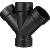Charlotte Pipe 3 in. Hub X 3 in. D Hub ABS Double Wye
