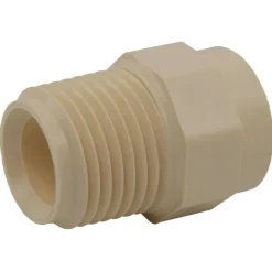 Charlotte Pipe FlowGuard Schedule 40 1/2 in. Socket x 1/2 in. Dia. MNPT CPVC Adapter (Pack of 25)