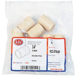 Charlotte Pipe FlowGuard 3/4 in. Slip X 3/4 in. D Slip CPVC Coupling 10 pk