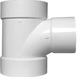 Charlotte Pipe Schedule 40 1-1/2 in. Hub X 1-1/2 in. D Hub PVC Sanitary Tee 1 pk