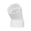 Charlotte Pipe Schedule 40 3 in. Hub X 3 in. D Hub PVC 45 Degree Elbow 1 pk
