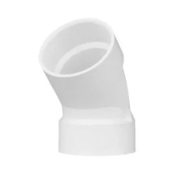 Charlotte Pipe Schedule 40 3 in. Hub X 3 in. D Hub PVC 45 Degree Elbow 1 pk