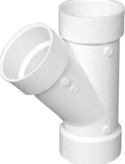 Charlotte Pipe Schedule 40 3 in. Hub X 3 in. D Hub PVC Wye 1 pk