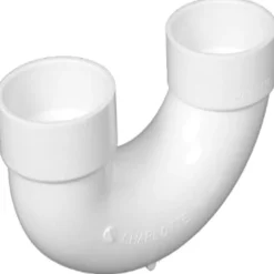 Charlotte Pipe Schedule 40 2 in. Hub X 2 in. D Hub PVC U-Bend 1 pk