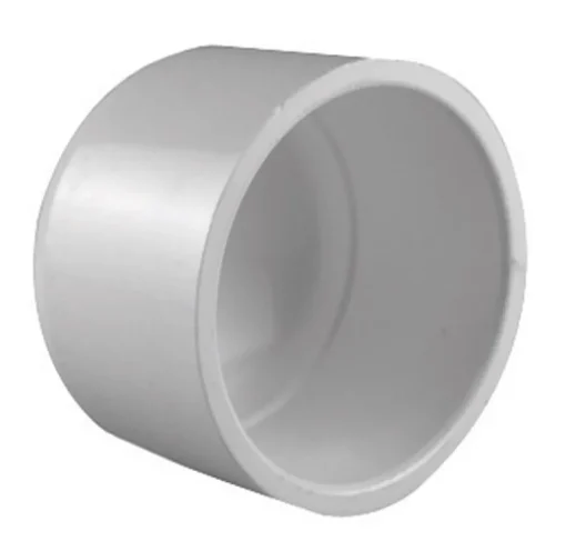 Charlotte Pipe Schedule 40 3/4 in. Socket x 3/4 in. Dia. Socket PVC Cap (Pack of 25)