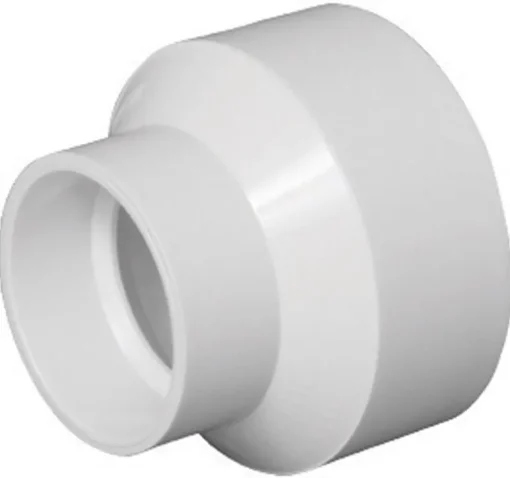 Charlotte Pipe Schedule 40 1-1/2 in. Hub X 3 in. D Hub PVC Reducing Coupling 1 pk