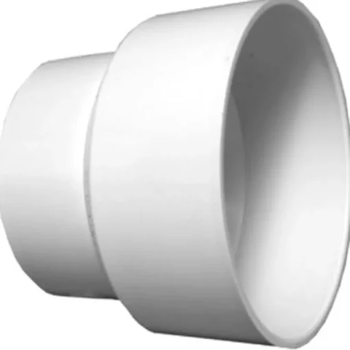 Charlotte Pipe Schedule 40 1-1/2 in. Hub X 3 in. D Hub PVC Reducing Coupling 1 pk