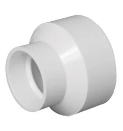 Charlotte Pipe Schedule 40 3 in. Hub X 4 in. D Hub PVC Reducing Coupling 1 pk