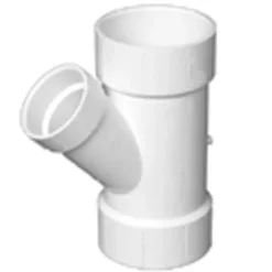 Charlotte Pipe Schedule 40 3 in. Hub X 3 in. D Hub PVC Reducing Wye 1 pk