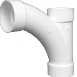 Charlotte Pipe Schedule 40 3 in. Hub X 3 in. D Hub PVC Long Turn Wye 1 pk