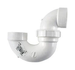 Charlotte Pipe Schedule 40 1-1/2 in. Hub X 1-1/2 in. D Hub PVC P-Trap with Union 1 pk