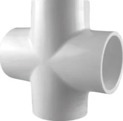 Charlotte Pipe Schedule 40 1/2 in. Slip X 1/2 in. D Slip PVC Cross 1 pk